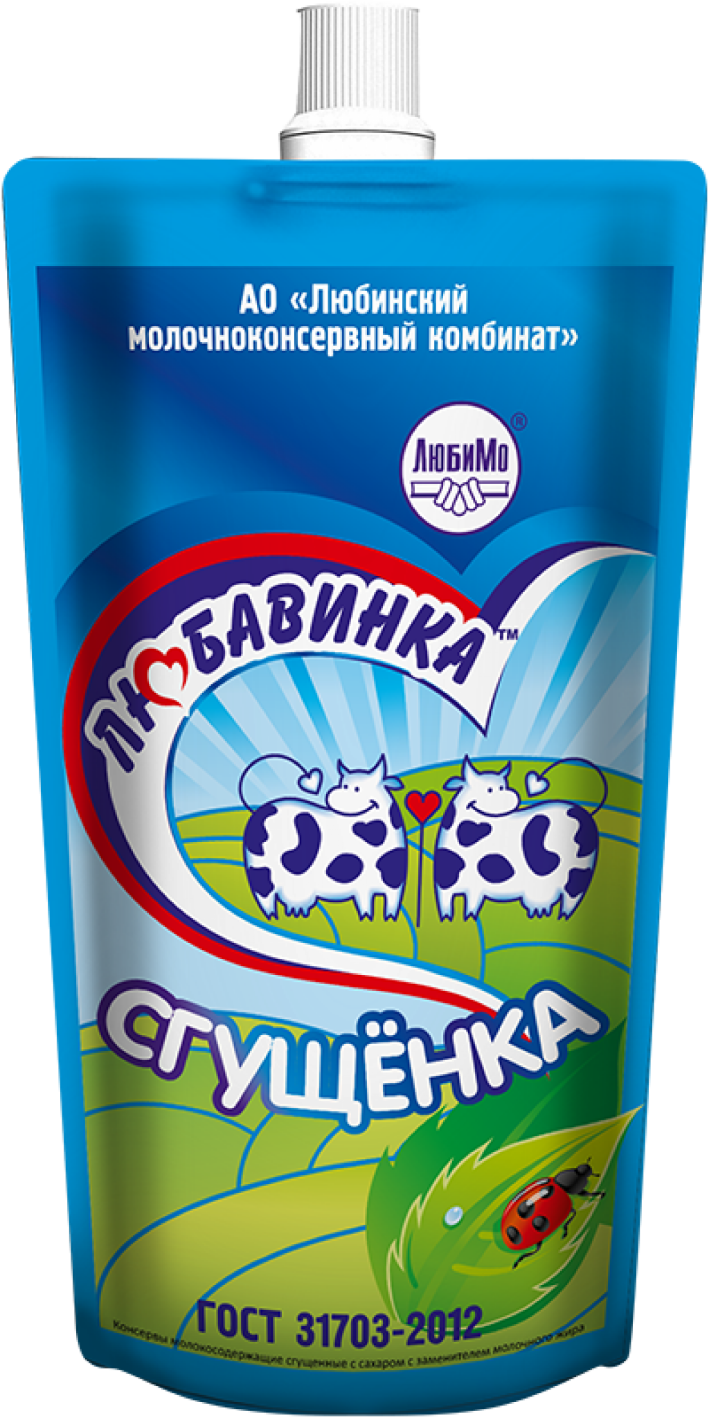 Milk-Containing Condensed Products, with Sugar and Milk Fat Substitute Sgushchyonka (Doy-Pack)