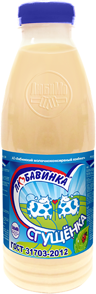 Консервы молокосодержащие сгущенные с сахаром с заменителем молочного жира «Сгущенка» (ПЭТ-бутылка)